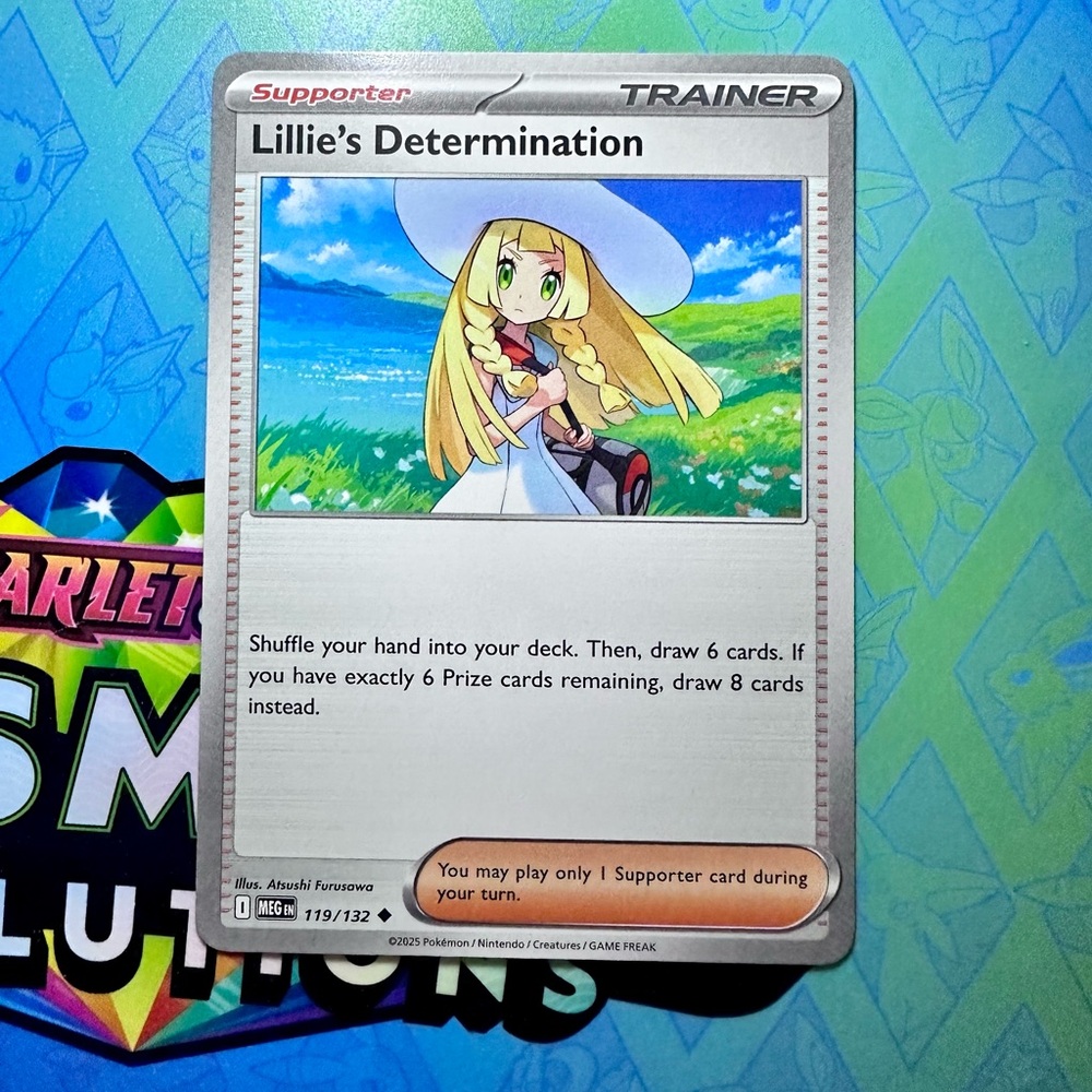 lillie’s determination (119/132) - uncommon — pokémon: mega evolutions